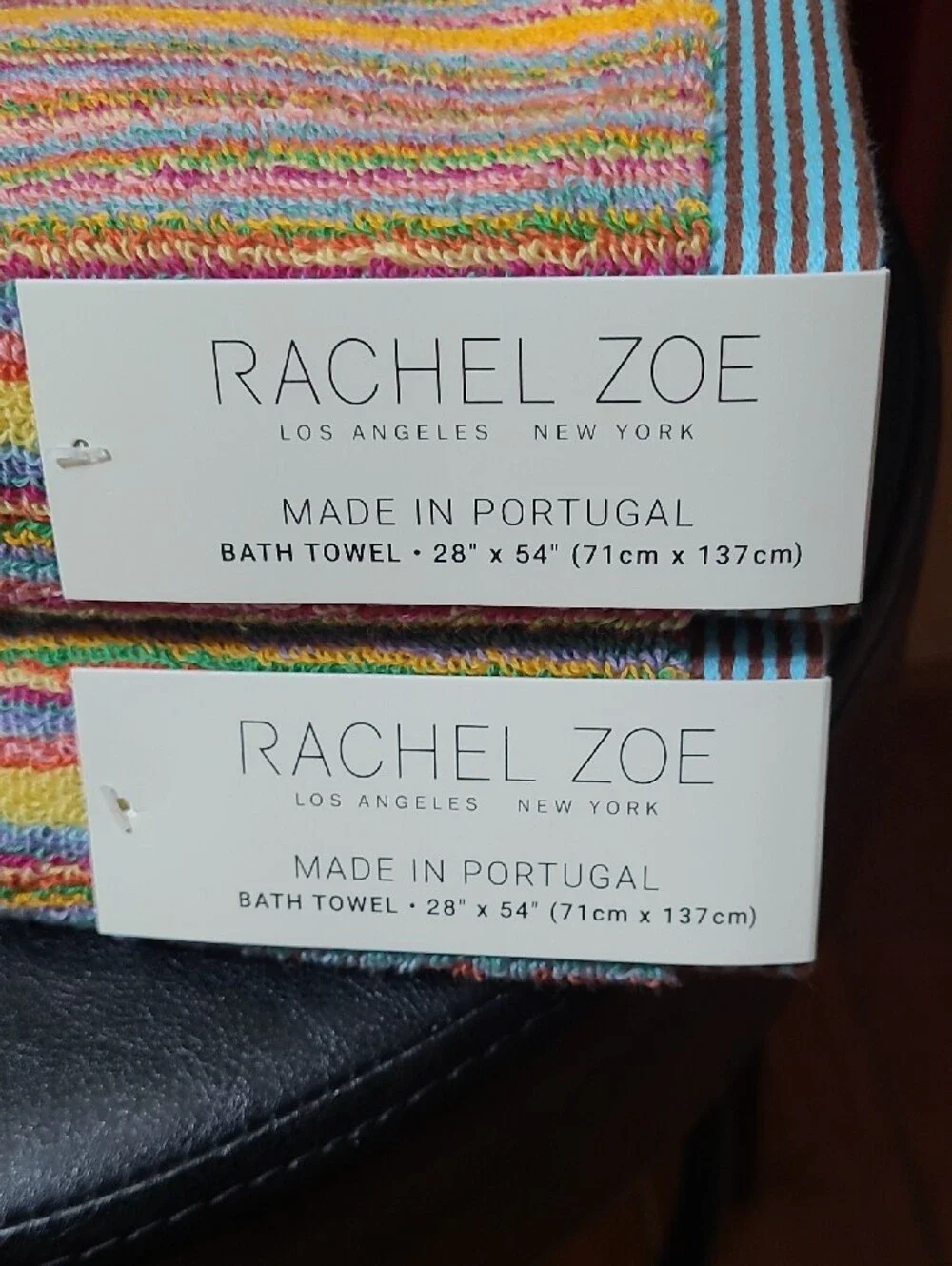 Rachel Zoe Rainbow Stripe Bath Towel Set